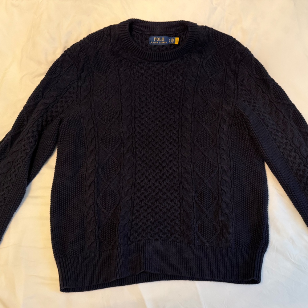 Polo by Ralph Lauren Men's Dark navy Crewneck cashmere Sweater